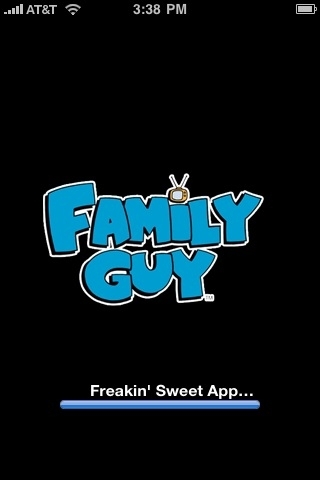 Schermata di avvio con logo Family Guy