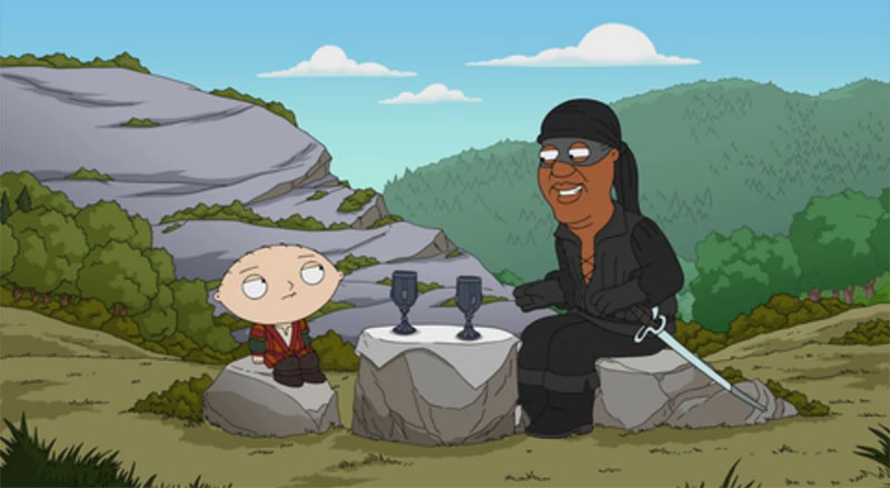 Bill Cosby e Stewie nel trailer della stagione 15 de I Griffin