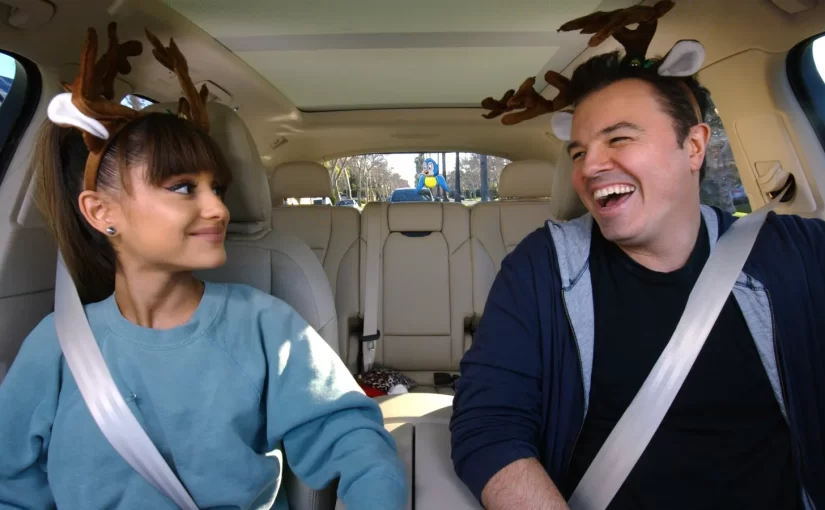 Seth MacFarlane e Ariana Grande in Carpool Karaoke