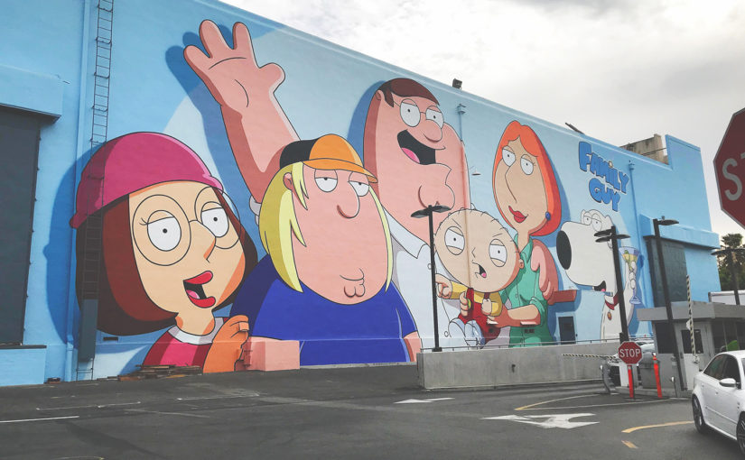 Il nuovo murale dei Griffin ai FOX Studios di Los Angeles