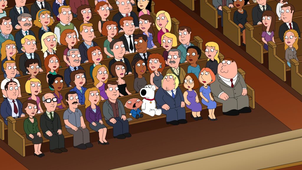 Stewie Griffin grida in chiesa